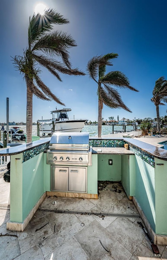 view of patio / terrace with area for grilling