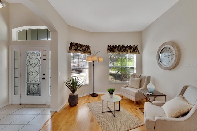 entryway featuring light hardwood / wood-style flooring