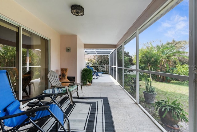 sunroom featuring plenty of natural light