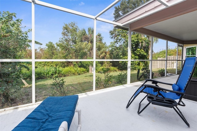 view of sunroom / solarium