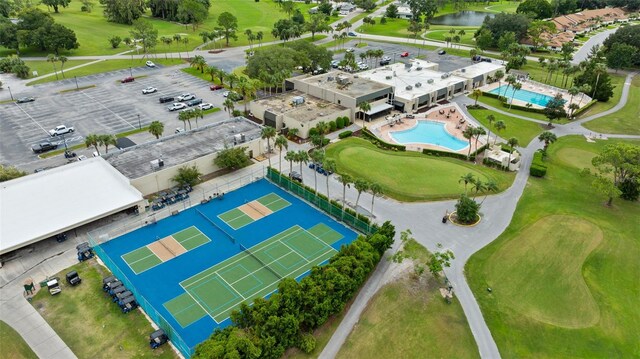 3361 Scorecard Dr Unit 0, New Port Richey, FL 34655 - aerial view of a pool area, a nearby body of water, and a golf club
