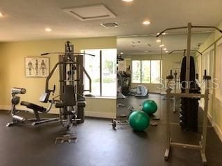 view of gym