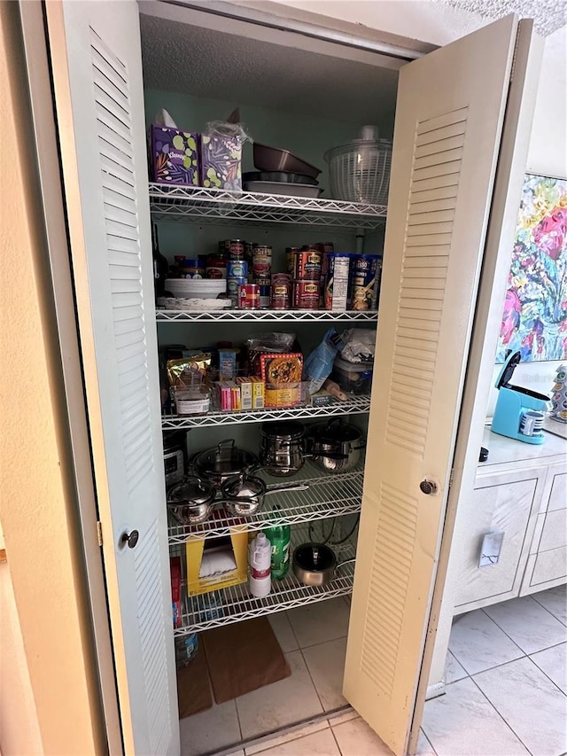 view of pantry