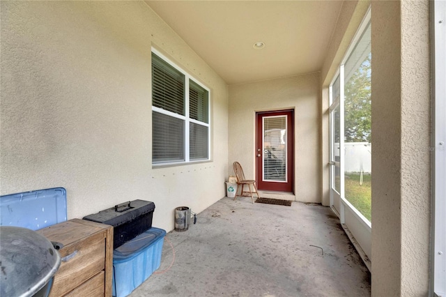 view of sunroom / solarium