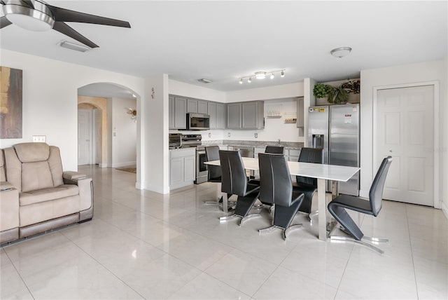 view of dining area