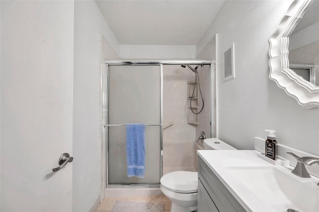 2937 Bough Ave Unit D, Clearwater, FL 33760 - full bathroom featuring toilet, a shower stall, and vanity