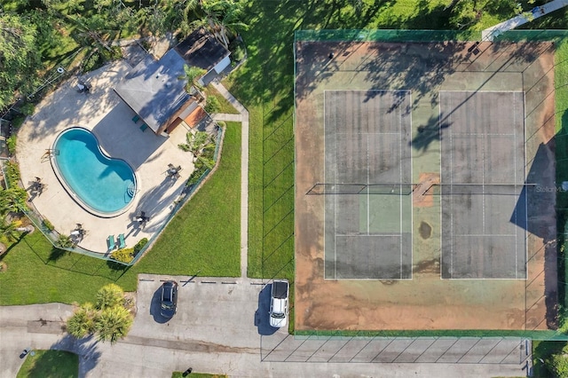 2937 Bough Ave Unit D, Clearwater, FL 33760 - drone / aerial view of a pool