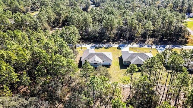 8118 N Santos Dr, Citrus Springs, FL 34434 - aerial view of property and surrounding area with a forest