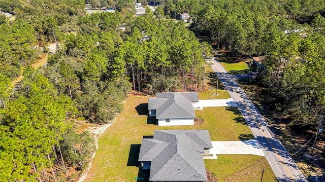 8118 N Santos Dr, Citrus Springs, FL 34434 - aerial view of property and surrounding area featuring a forest