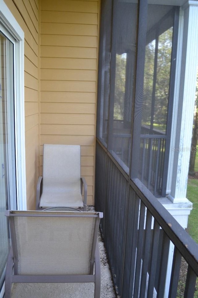 view of sunroom