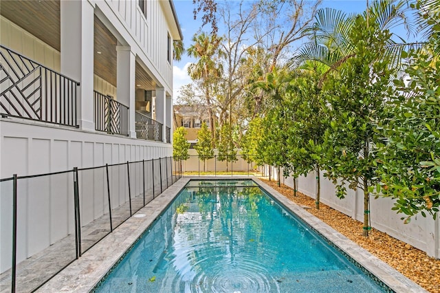 view of pool