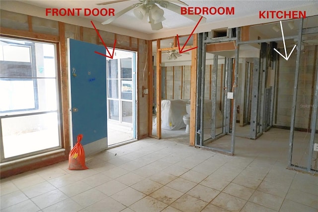 179 Medallion Blvd Unit C, Madeira Beach, FL 33708 - spare room with a ceiling fan