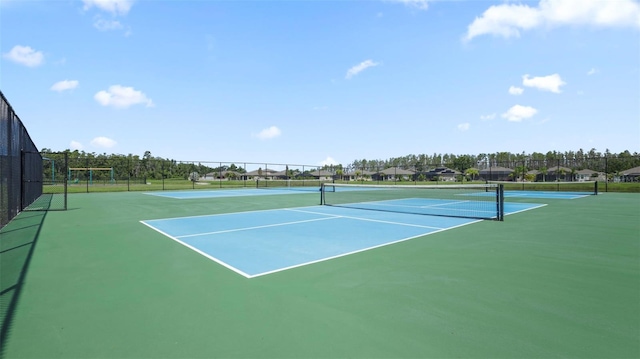 view of tennis court