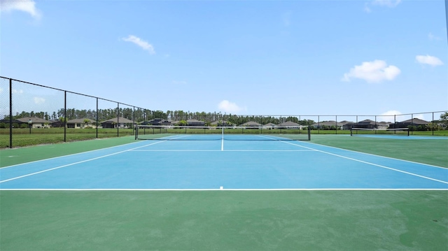 view of tennis court