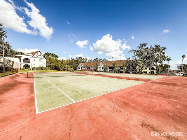 view of sport court