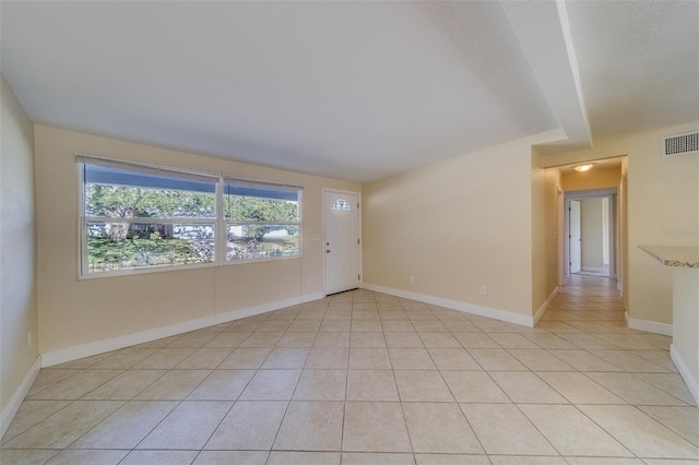 view of tiled empty room