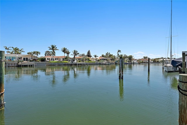 water view featuring a residential view