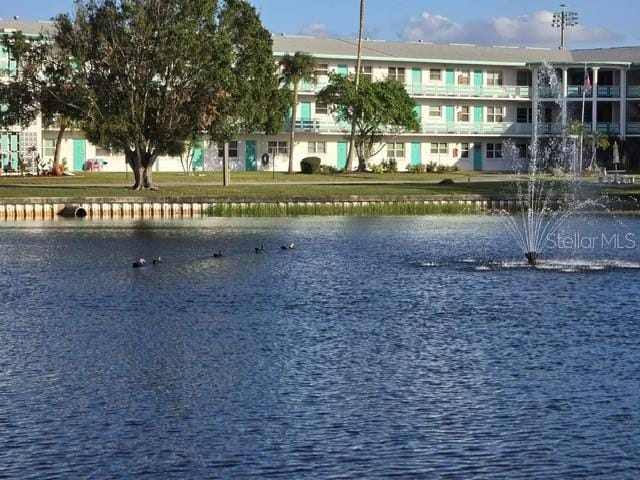 view of water feature