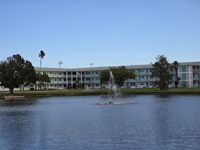 view of water feature