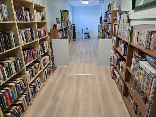 hallway featuring light hardwood / wood-style floors