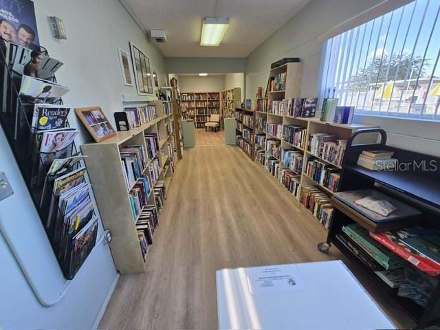 interior space featuring wood-type flooring