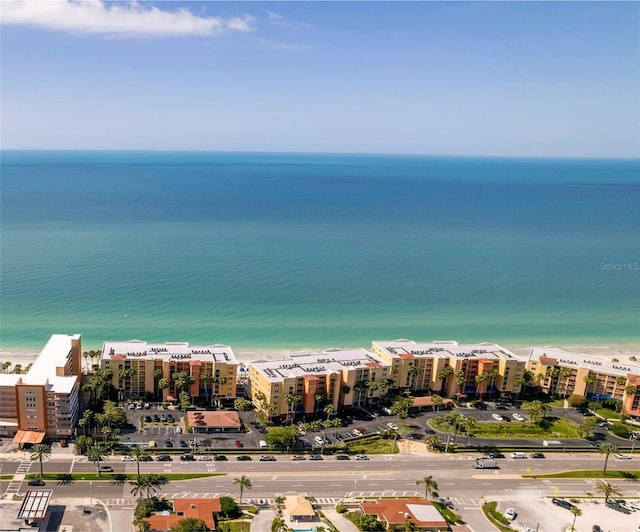16500 Gulf Blvd Unit 352, North Redington Beach, FL 33708 - bird's eye view of waterfront with a beach and apartment complex