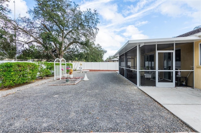 24617 Laurel Ridge Dr, Lutz, FL 33559 - view of yard with a sunroom