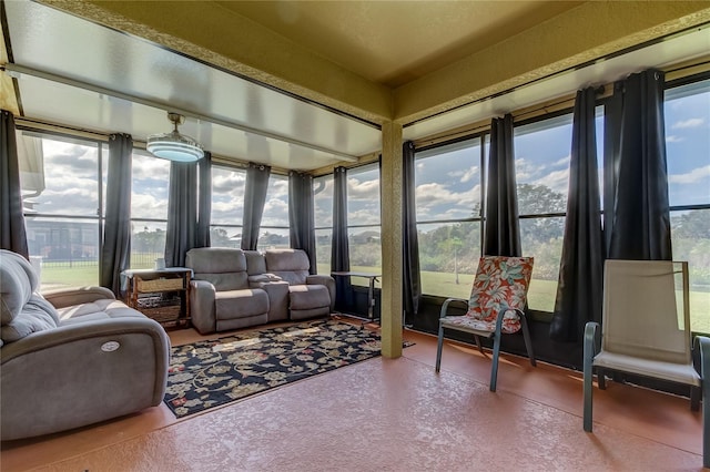 5220 Butterfly Shell Dr, Apollo Beach, FL 33572 - sunroom featuring concrete flooring