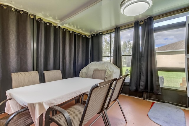 view of sunroom / solarium