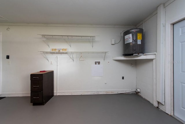 laundry area featuring hookup for an electric dryer and washer hookup