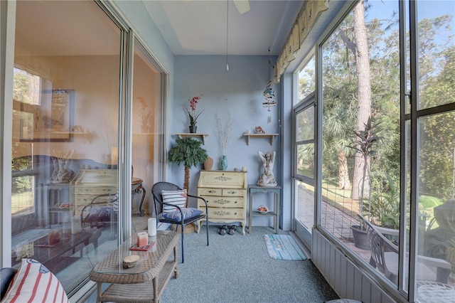 view of sunroom