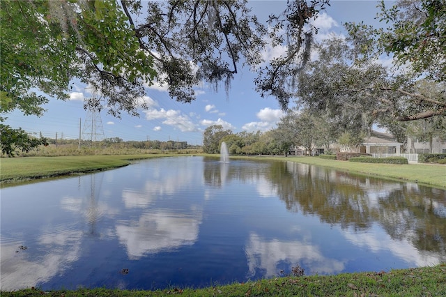 view of water feature