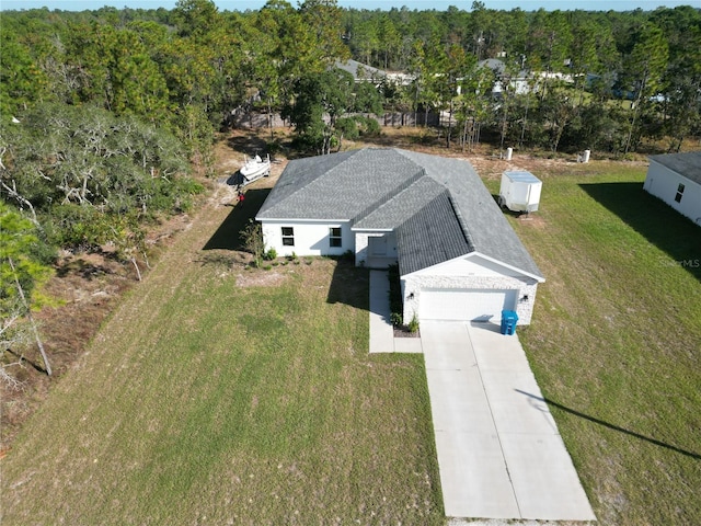 birds eye view of property