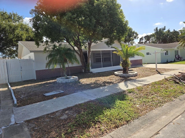 view of front of property