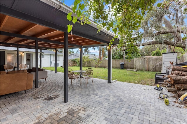 view of patio