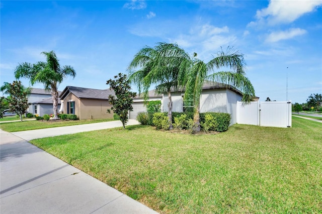 exterior space with a yard