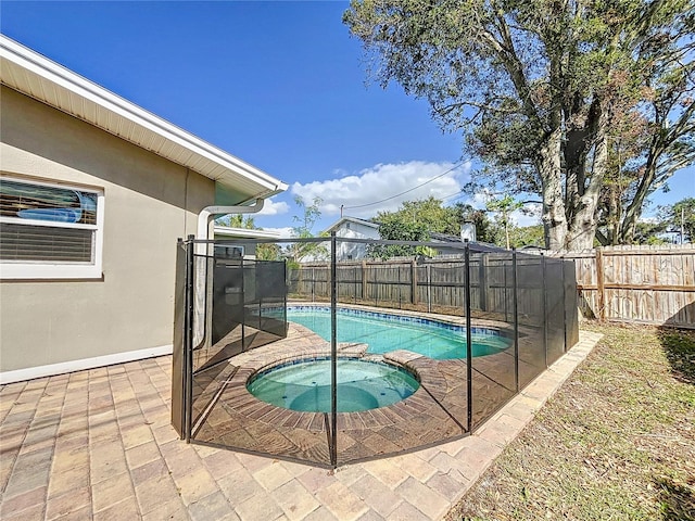 view of pool with a patio area