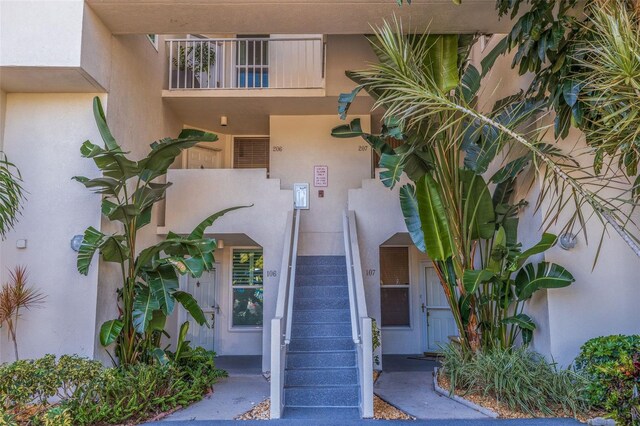5281 Isla Key Blvd S Unit 206, Saint Petersburg, FL 33715 - property entrance featuring stucco siding