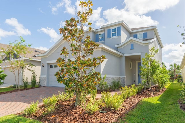 view of front of home featuring a garage