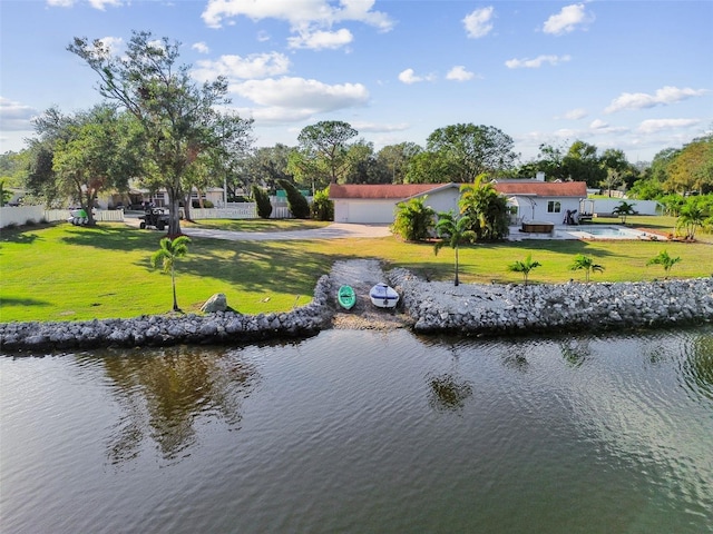 view of water feature