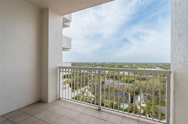 view of balcony