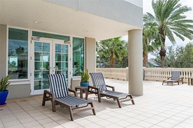 view of patio / terrace with french doors