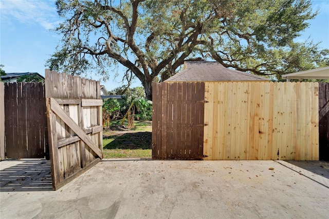 view of gate