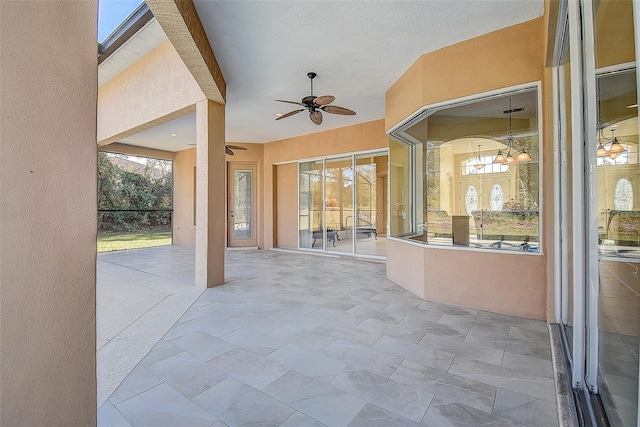 view of patio / terrace with ceiling fan