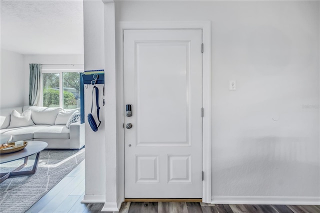 interior space featuring hardwood / wood-style floors