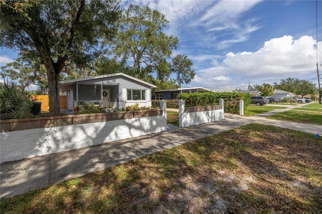 view of front of home with a porch