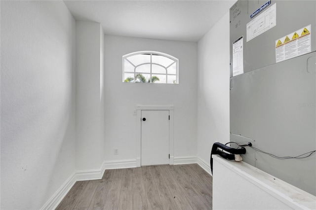 entrance foyer featuring light hardwood / wood-style floors