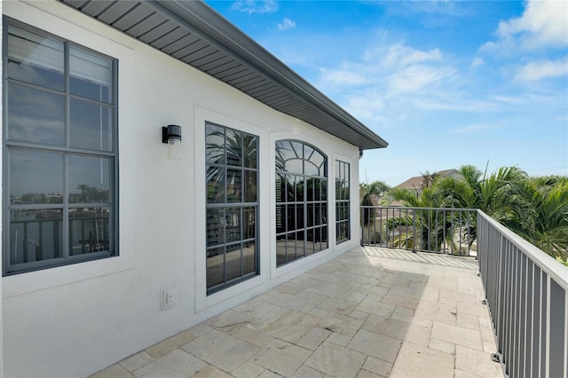 view of balcony