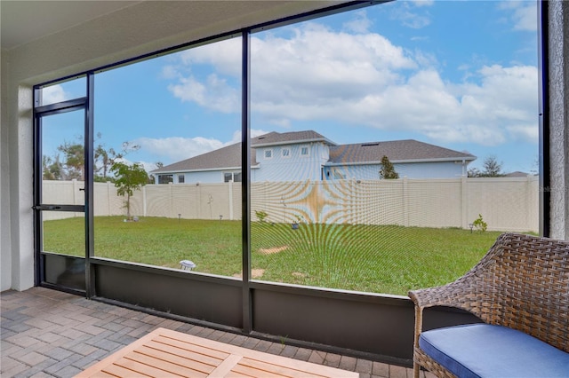 view of sunroom / solarium