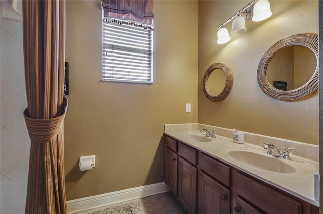 bathroom featuring vanity